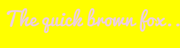 Image with Font Color EECFDF and Background Color FFFF00